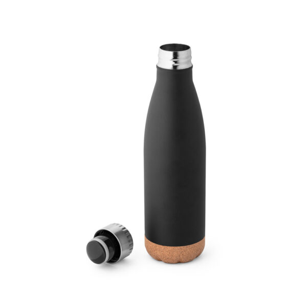 Squeeze térmico em aço inox e base em cortiça 560 mL - Imagem 2