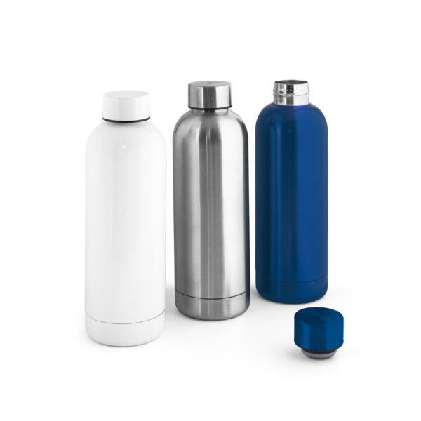 Squeeze em aço inox (90% reciclado) com acabamento em mate metálico 550 mL - Imagem 5
