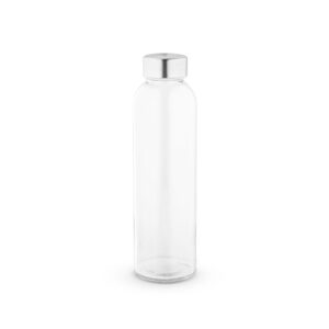 Squeeze em vidro com tampa em aço inox 500 mL
