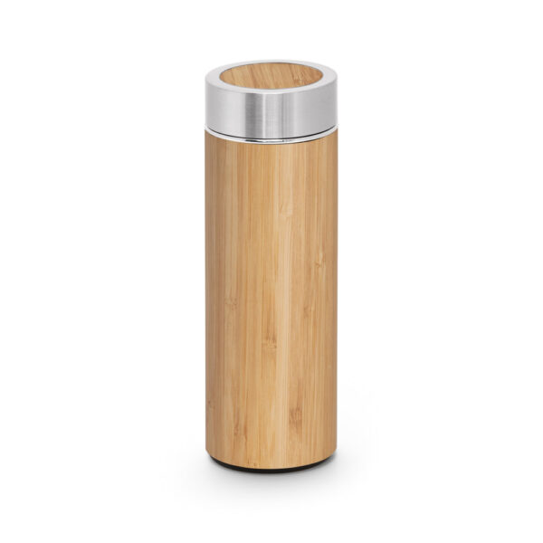 Squeeze térmica em bambu e aço inox 430 mL - Imagem 4