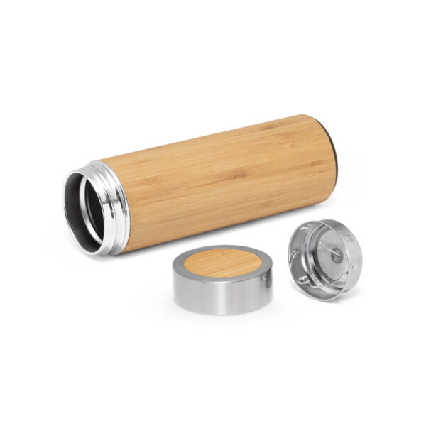 Squeeze térmica em bambu e aço inox 430 mL - Imagem 6