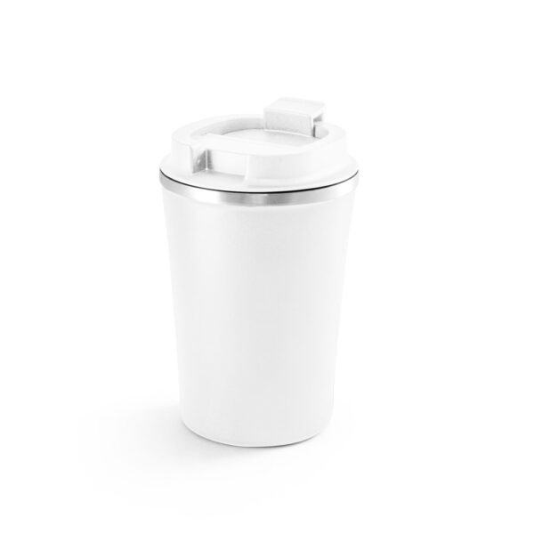 Copo térmico de viagem em aço inox e PP 470 mL - Imagem 8