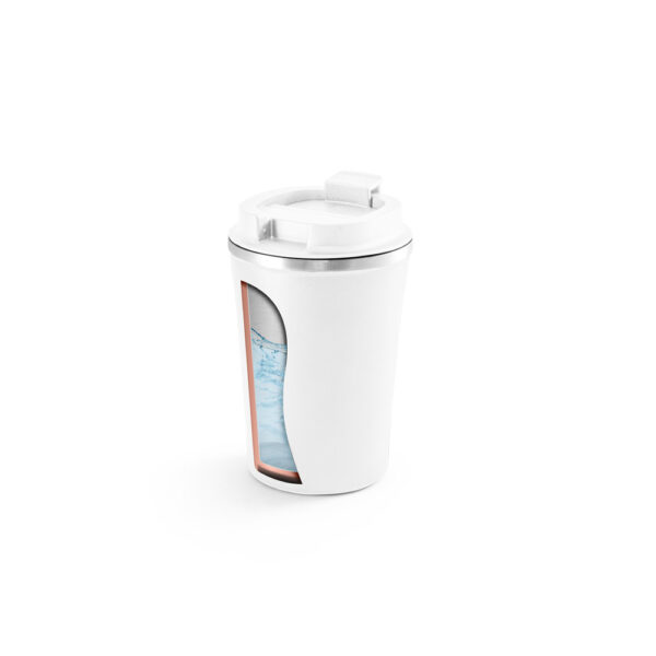 Copo térmico de viagem em aço inox e PP 470 mL - Imagem 11