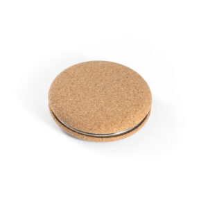 Espelho de bolso duplo em cortiça