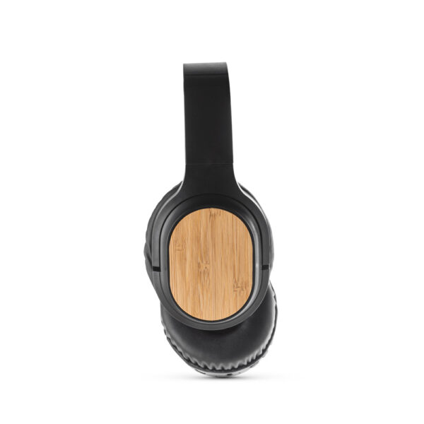 Fones de ouvido wireless em bambu e ABS - Imagem 2