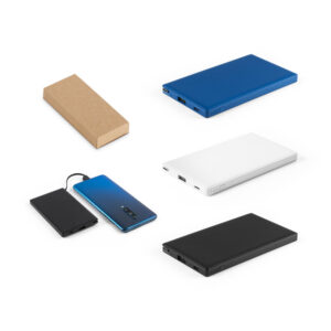 Bateria portátil em ABS 100% reciclado e bateria em lítio 4'000 mAh
