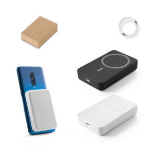 Bateria portátil em ABS 100% reciclado e bateria em lítio 10'000 mAh