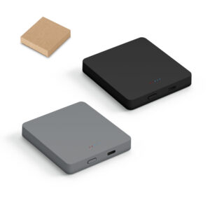 Bateria portátil de carregamento rápido em ABS 100% reciclado com acabamento em mate 5'000 mAh