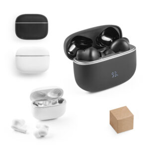 Fones de ouvido wireless em ABS 100% reciclado, com ANC 500 mAh