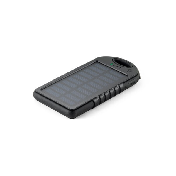 Bateria portátil solar em ABS com painel solar e LED 2'000 mAh - Imagem 4