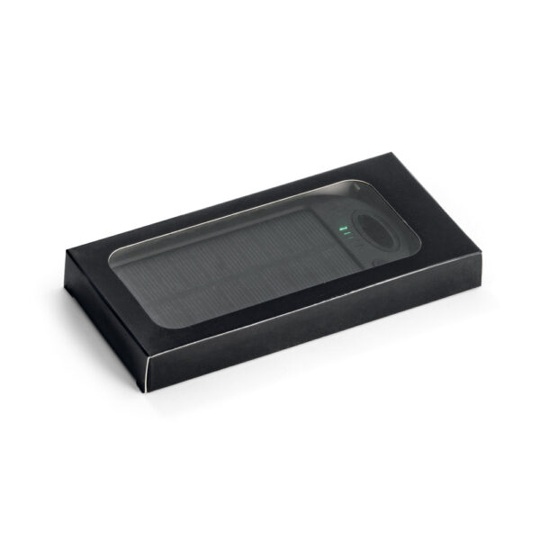 Bateria portátil solar em ABS com painel solar e LED 2'000 mAh - Imagem 2