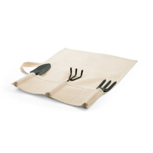 Conjunto de jardinagem com 3 ferramentas em metal e madeira de eucalipto