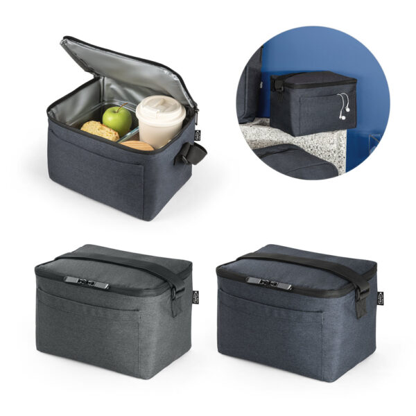 Cooler. Bolsa térmica 7 L em 600D poliéster reciclado (100% rPET)