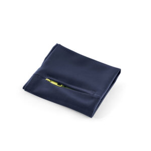 Punho elástico em poliéster com bolso com zíper