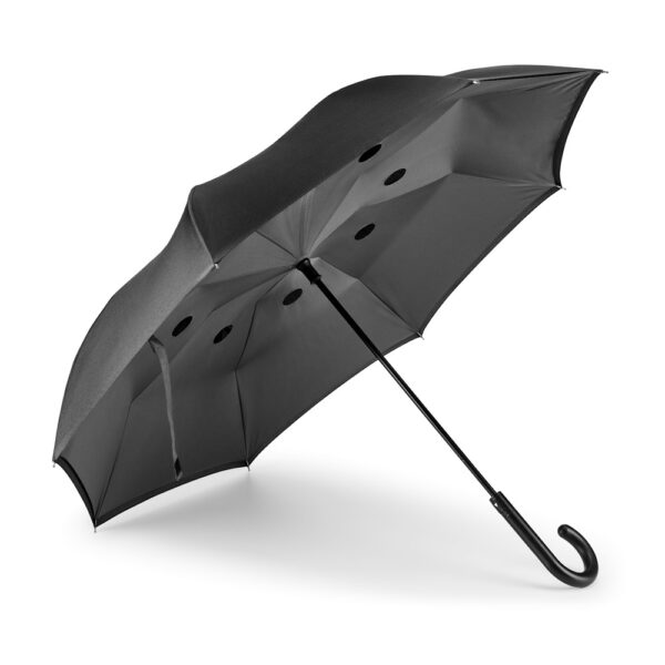 Guarda-chuva reversível em pongee 190T com fecho automático - Imagem 5
