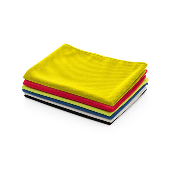 Toalha esportiva refrescante em 100% poliéster reciclado (100% rPET) com bolsa em non-woven - Imagem 4