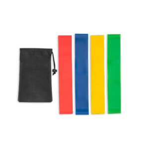 Conjunto de 4 bandas elásticas com bolsa de non-woven