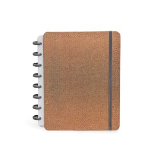 CADERNO DISCO KRAFT