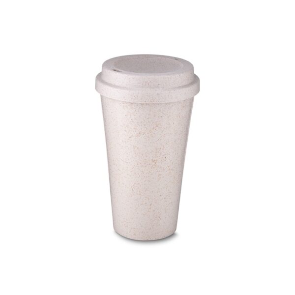 COPO FIBRA DE ARROZ C/ TAMPA 550ML