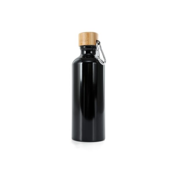 GARRAFA ALUMÍNIO 500ML TAMPA BAMBU - Imagem 2