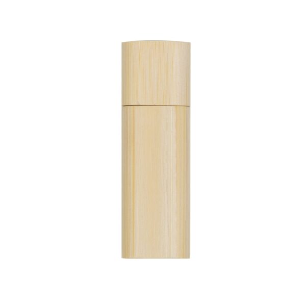 PEN DRIVE BAMBU REDONDO 4 GB  COM TAMPA