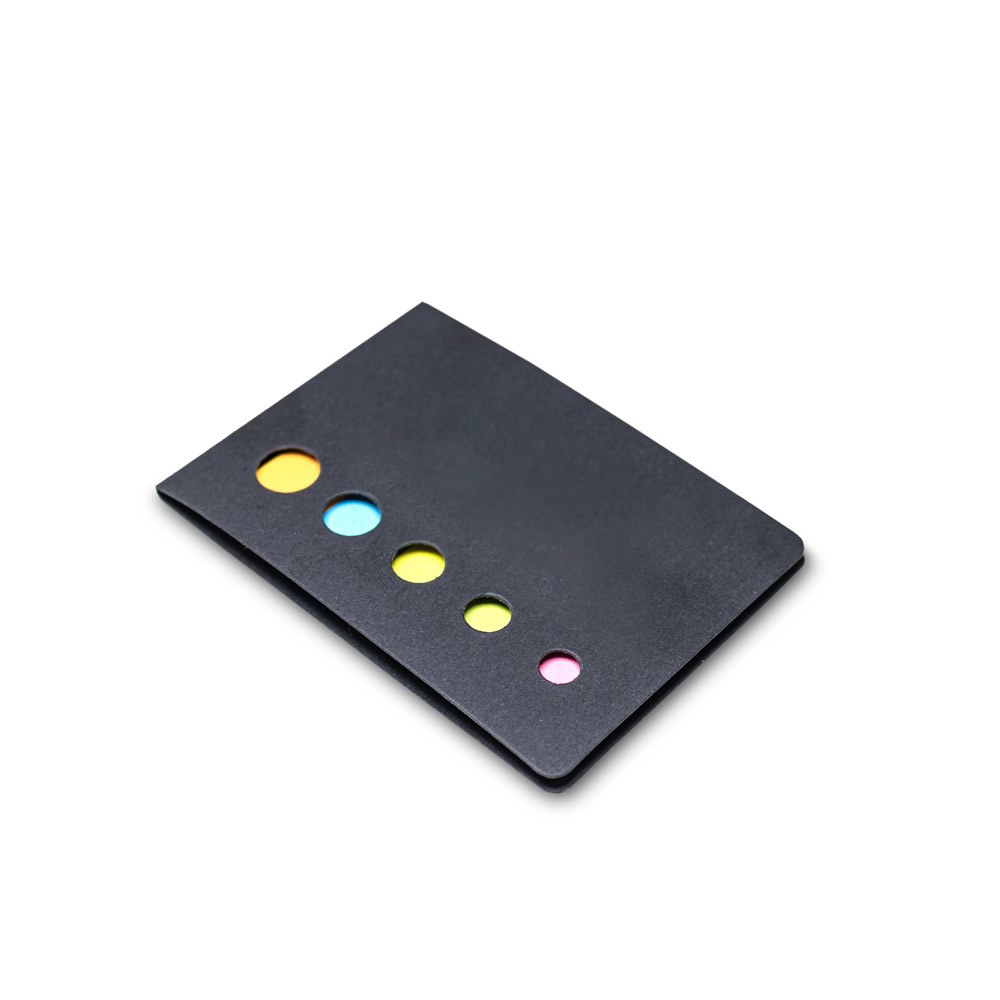 5 blocos adesivados com 20 folhas em cartão