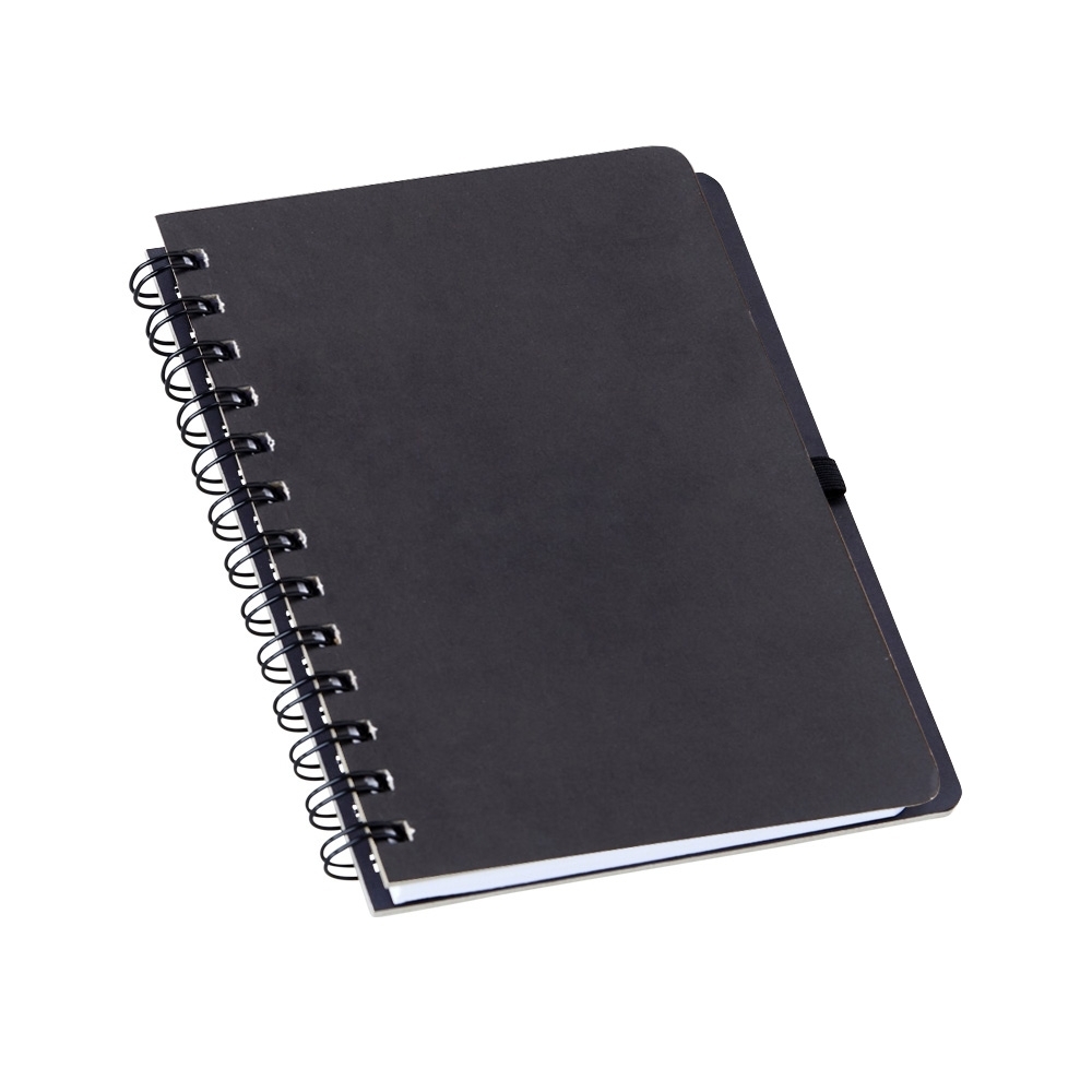 CADERNETA EM KRAFT COM PORTA CANETA