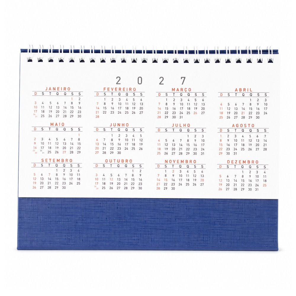 CALENDÁRIO DE MESA 2027