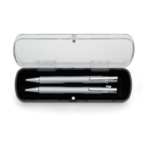 KIT ESTOJO ACRILICO C/ CANETA  LAPISEIRA 5 ANEIS SEMI METAL