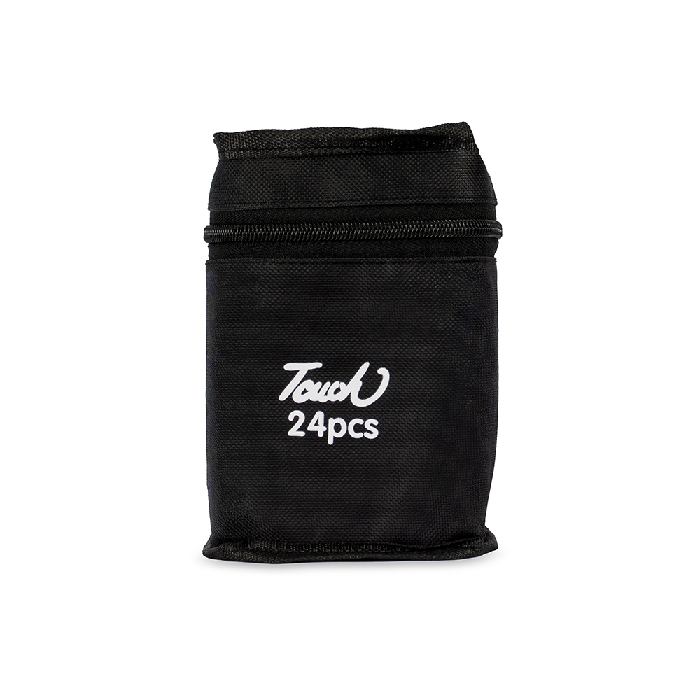 KIT CANETAS MARCADORAS PONTAS DUPLAS 24 CORES