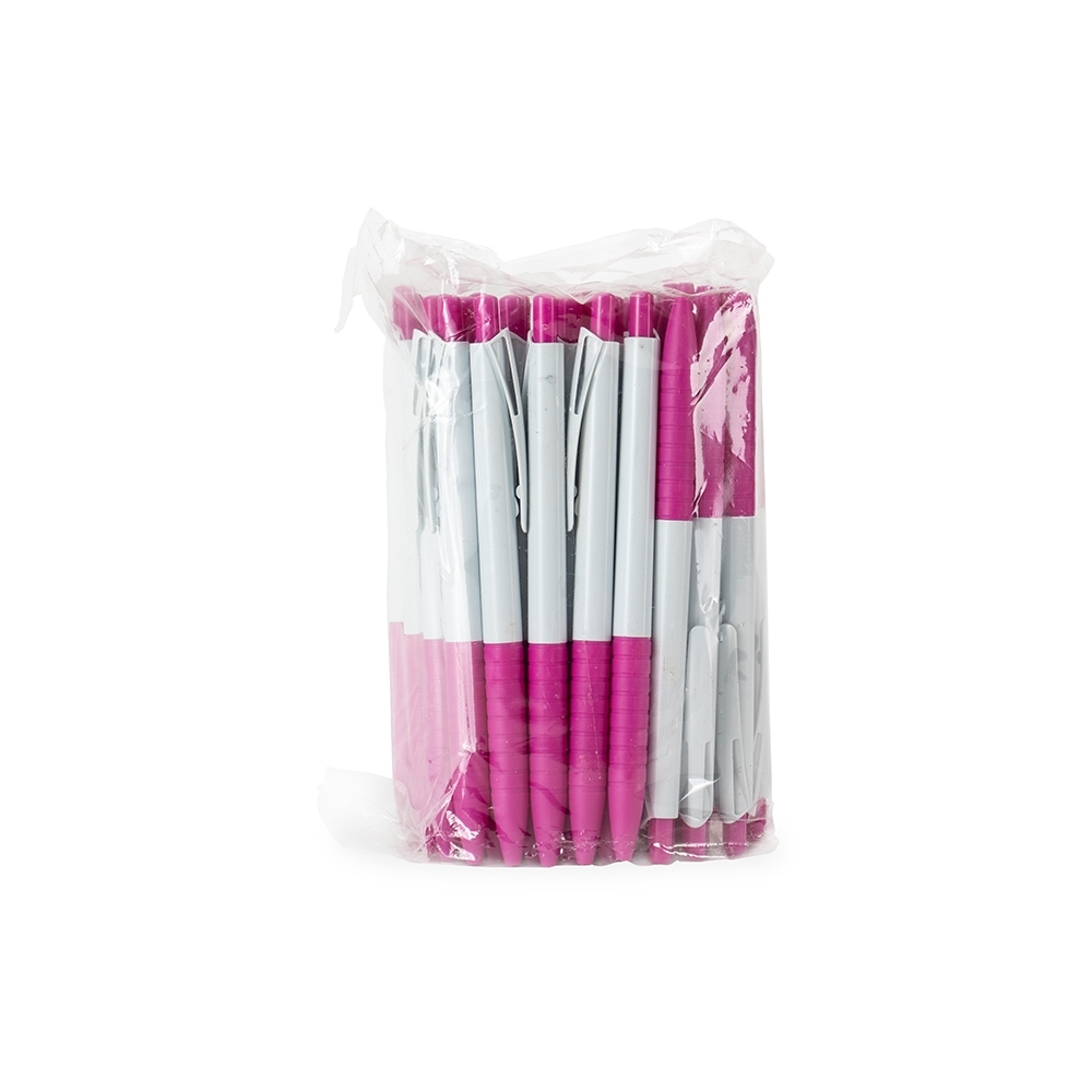 PACOTE CANETA PLÁSTICA COM 50PÇS