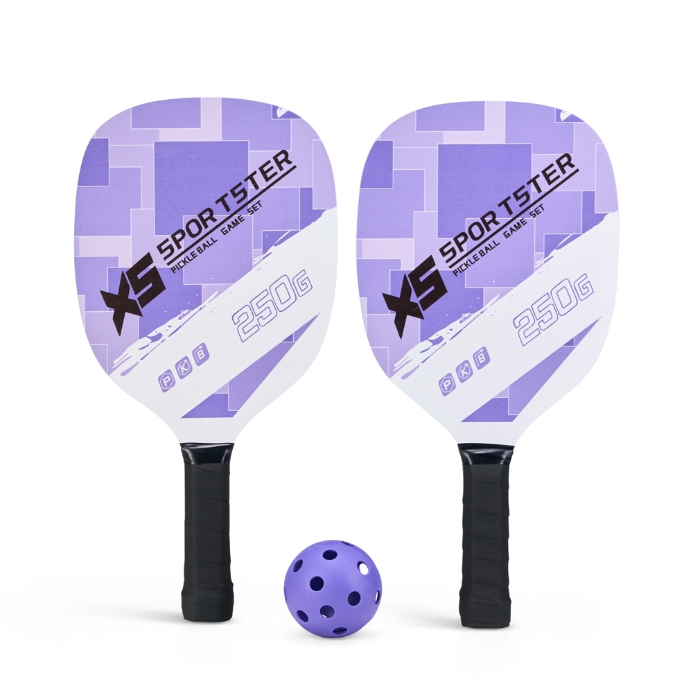 KIT RAQUETES PICKLEBALL 3 PEÇAS
