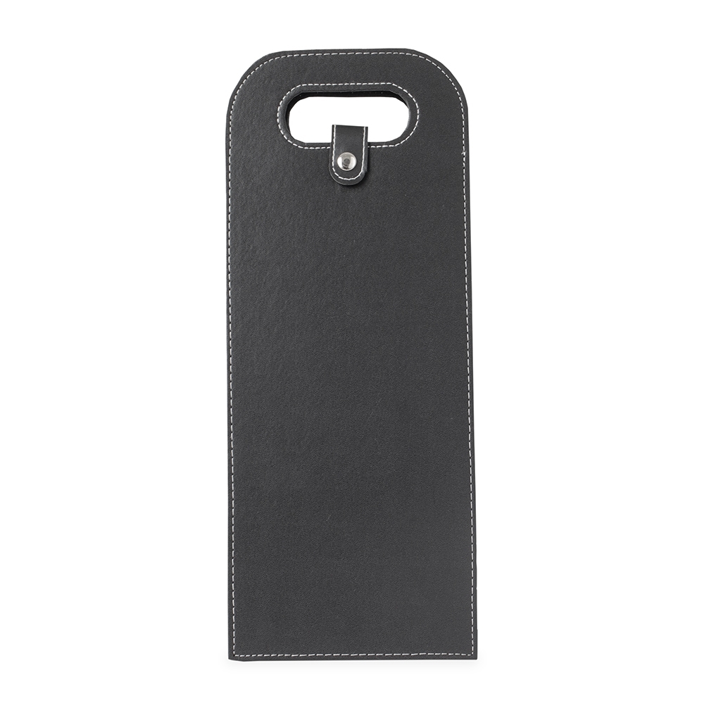 PORTA-VINHO DUPLO COURO SINTÉTICO