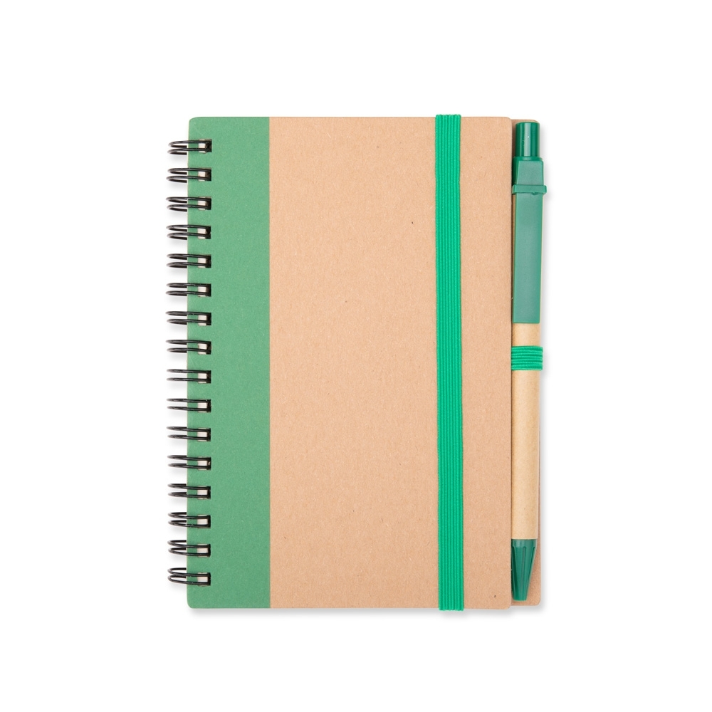 CADERNO ECOLÓGICO COM CANETA