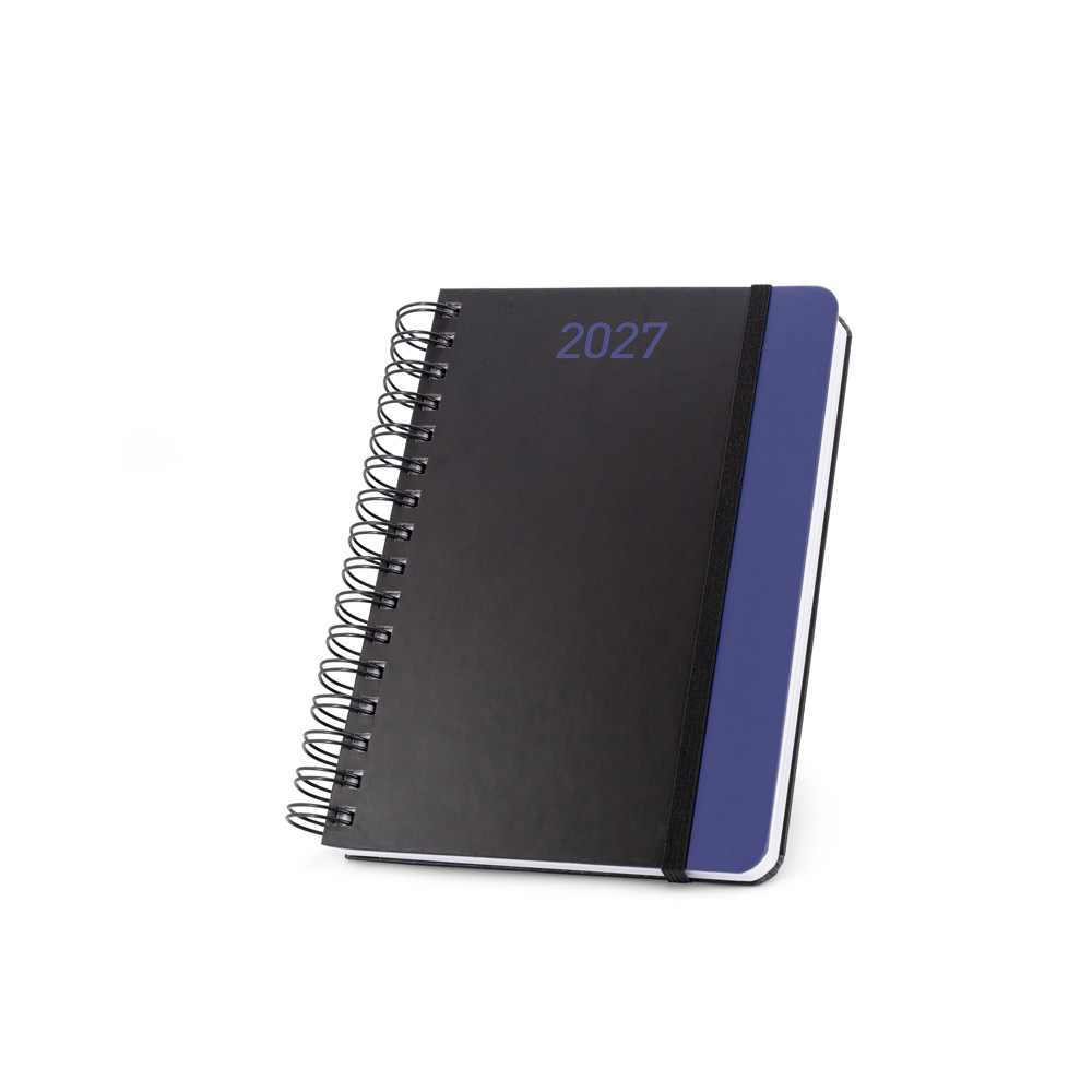 Agenda A5 em papel 100% reciclado e acabamento mate