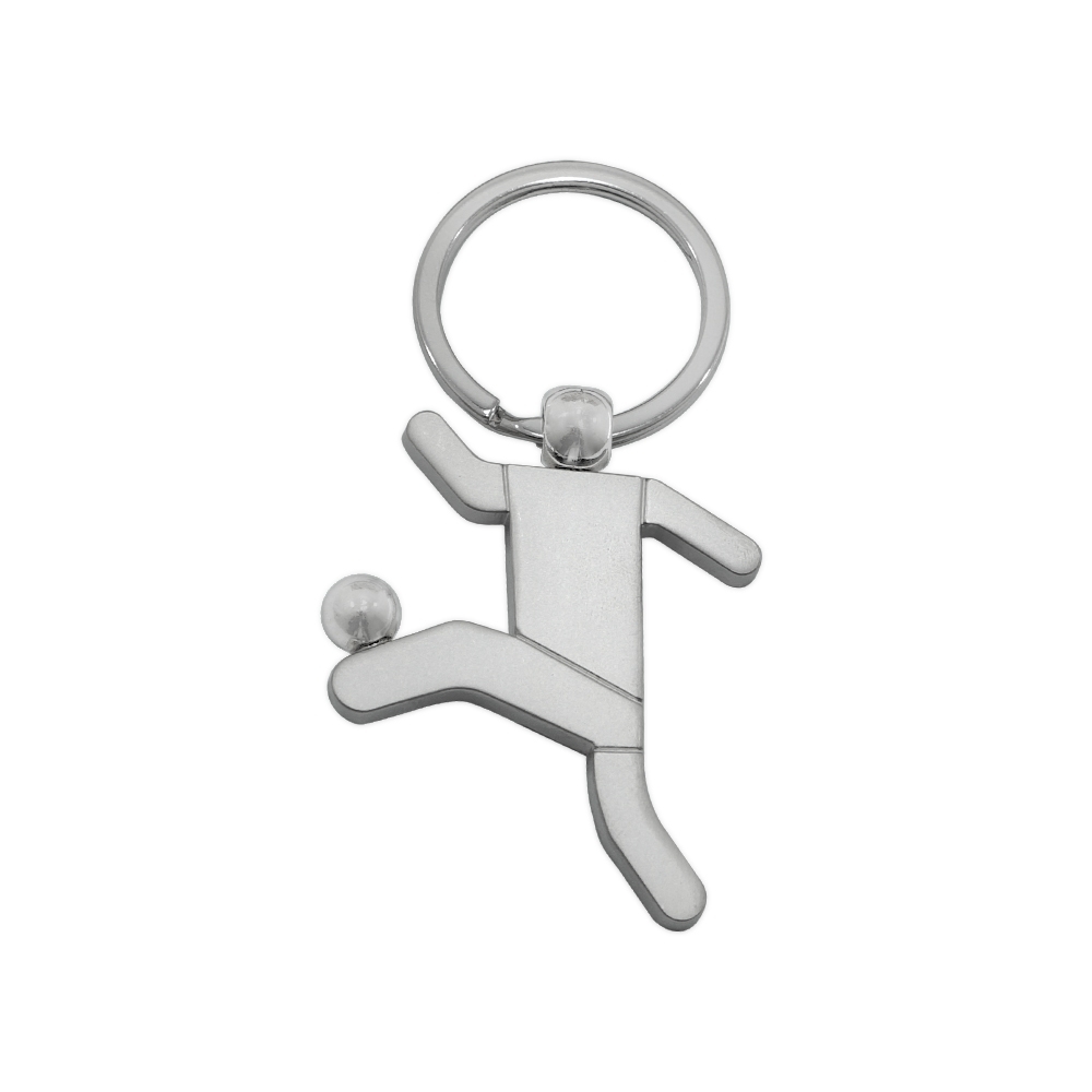 CHAVEIRO METAL JOGADOR DE FUTEBOL FOSCO