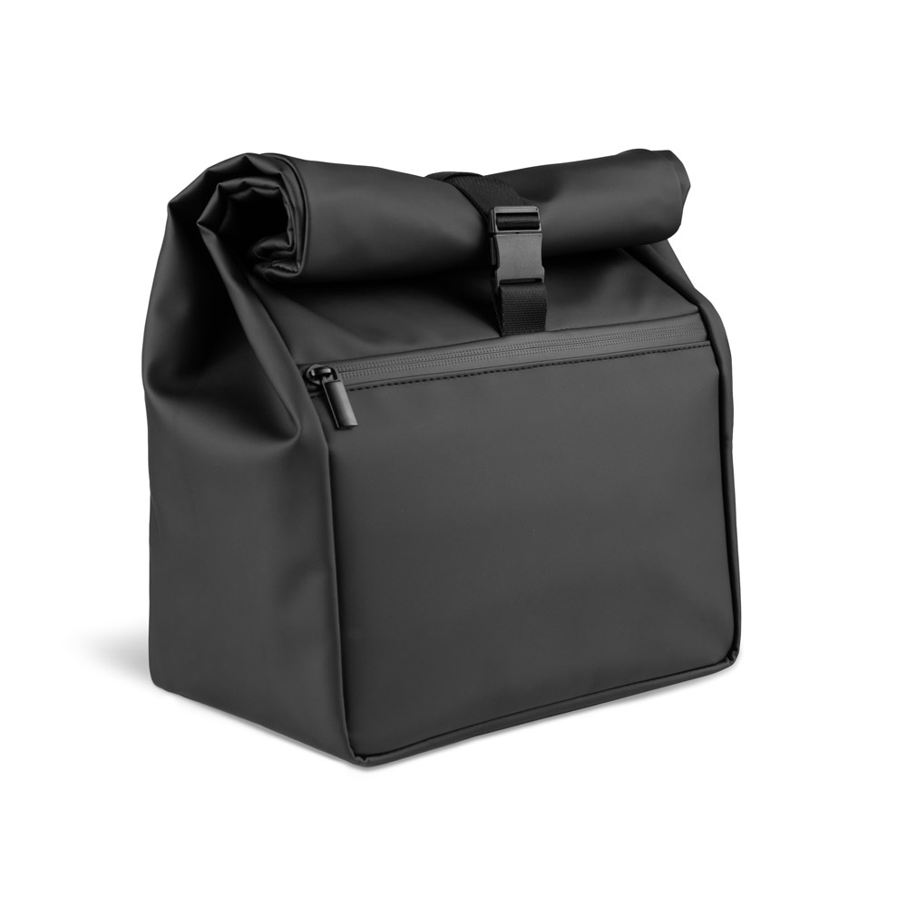Bolsa térmica "roll top" em PU, com isolamento em PEVA (7L)