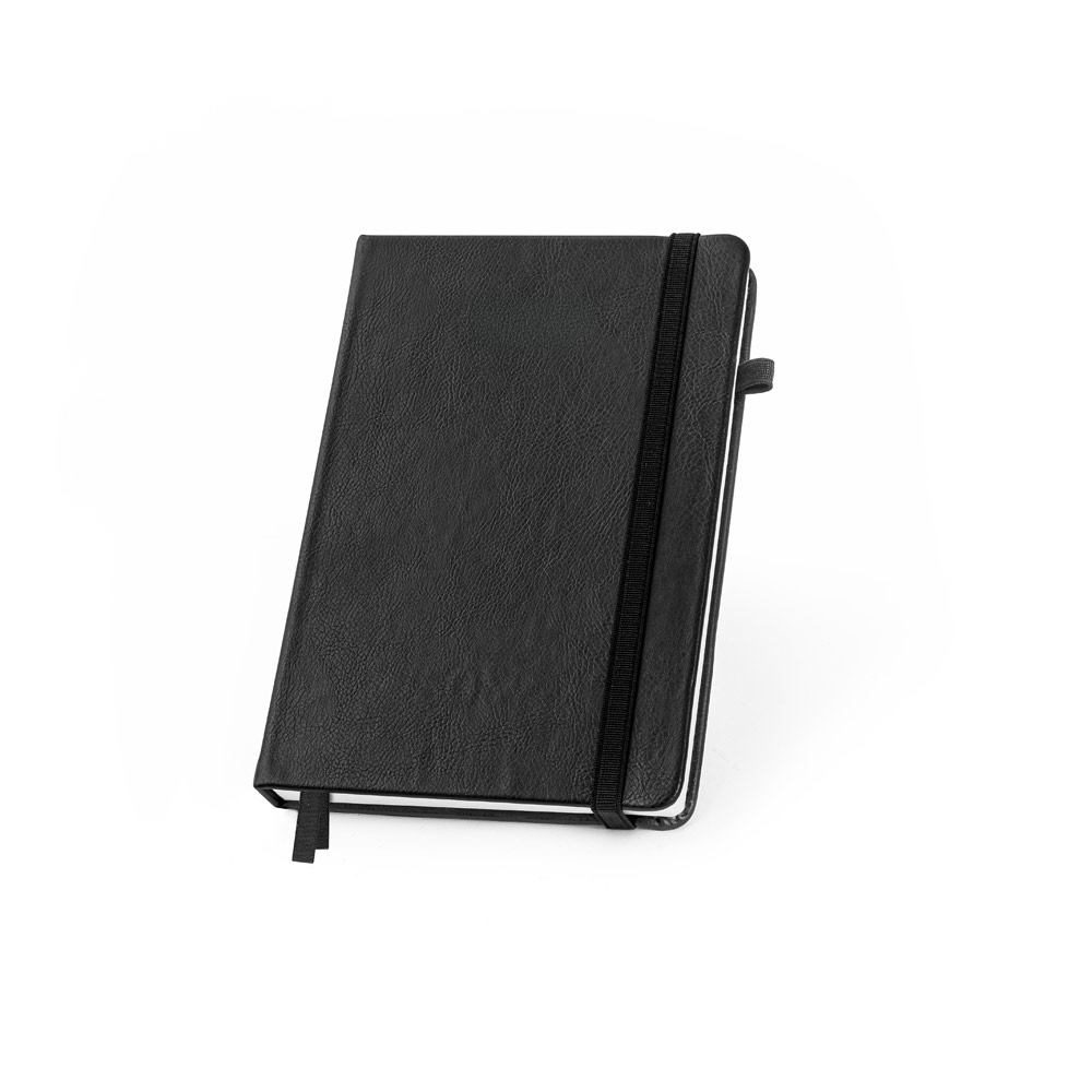 Caderno em PU à base de água com agenda integrada e página pautadas