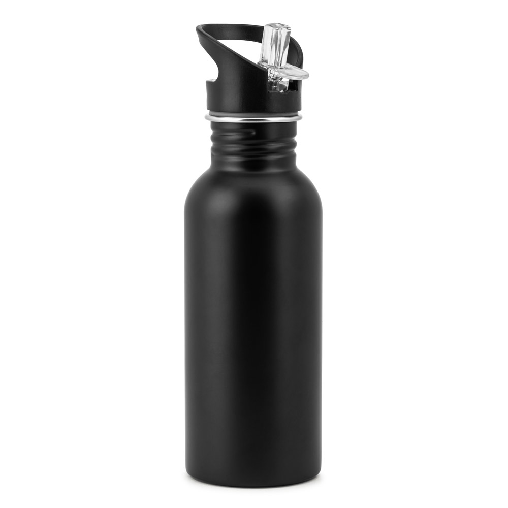 Garrafa em aço inox com parede simples