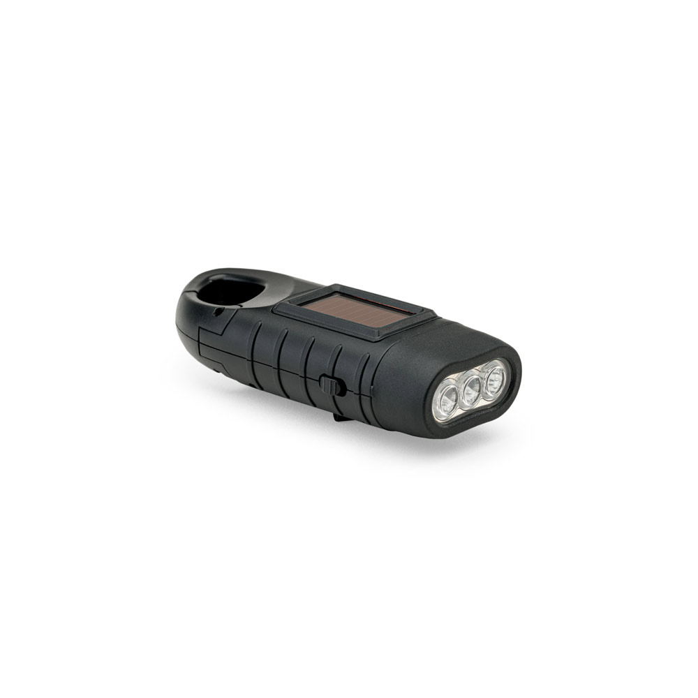 Lanterna compacta de 0'5 W em ABS, com 3 LEDs brancos com 90 lumens
